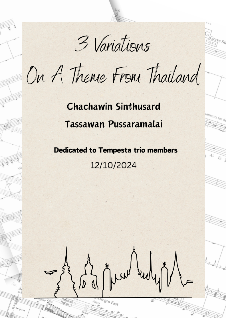 Variation from Theme from Thailand sheet music cover